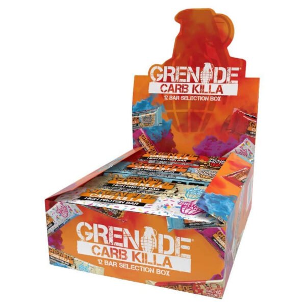 Grenade Carb Killa High Protein and Low Carb Bar, 12 X 60 g – Chocolate