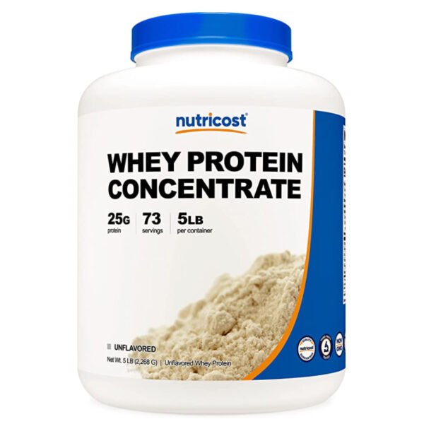 Nutricost Whey Protein Concentrate (Unflavored) 5LBS